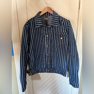 Dubbleware Nimes Jacket - Navy Pinstripe - Medium